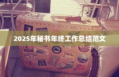 2025年秘书年终工作总结范文