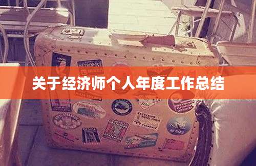 关于经济师个人年度工作总结