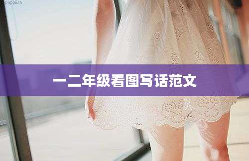一二年级看图写话范文
