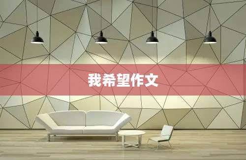 我希望作文