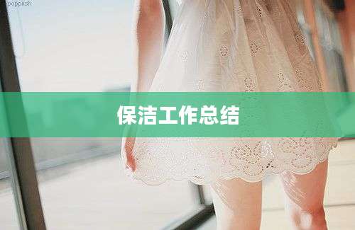 保洁工作总结