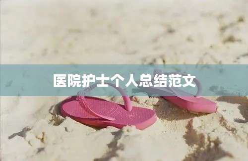 医院护士个人总结范文