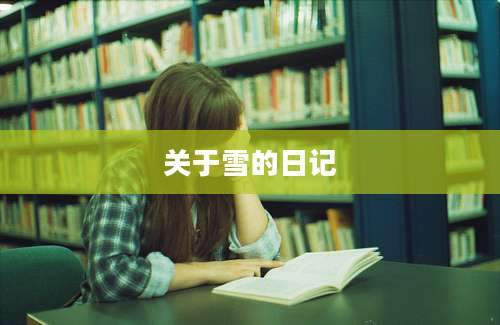 关于雪的日记