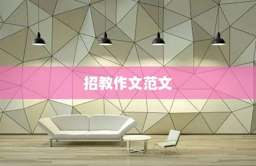 招教作文范文