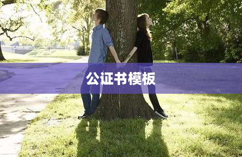 公证书模板