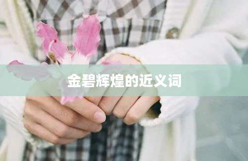 金碧辉煌的近义词