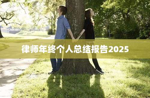 律师年终个人总结报告2025