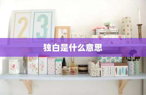 独白是什么意思