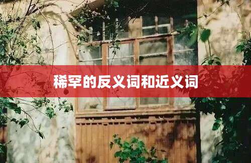 稀罕的反义词和近义词
