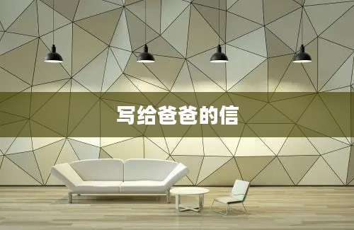 写给爸爸的信