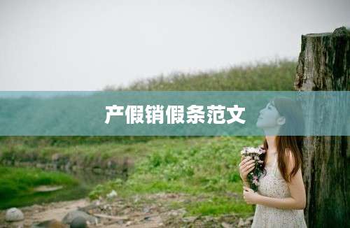 产假销假条范文