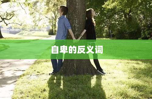 自卑的反义词