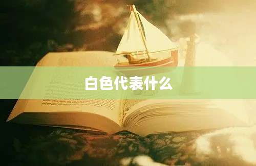 白色代表什么