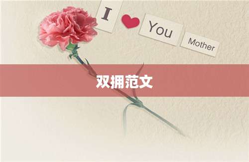 双拥范文