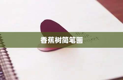 香蕉树简笔画
