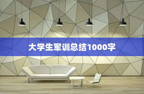 大学生军训总结1000字