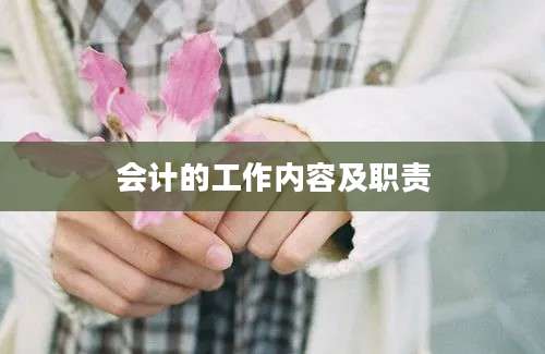 会计的工作内容及职责