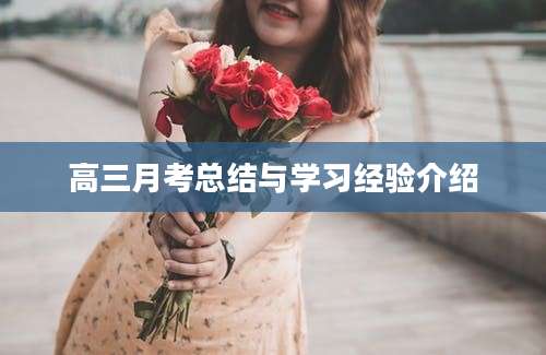 高三月考总结与学习经验介绍