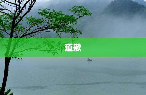 道歉
