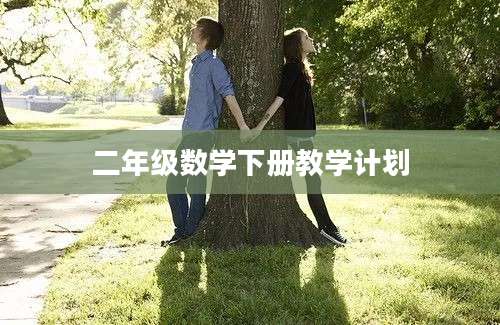 二年级数学下册教学计划