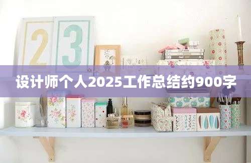 设计师个人2025工作总结约900字