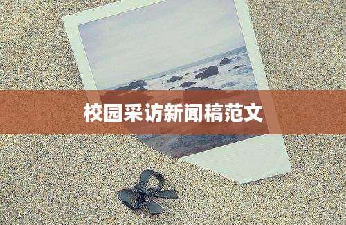 校园采访新闻稿范文