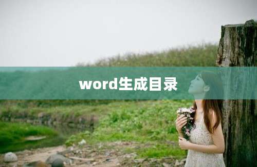 word生成目录