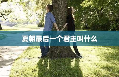 夏朝最后一个君主叫什么
