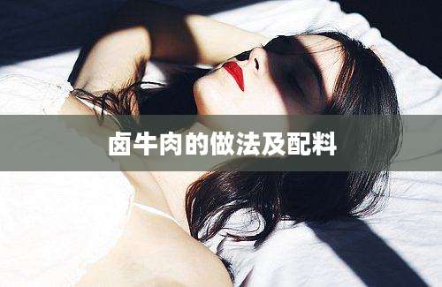 卤牛肉的做法及配料