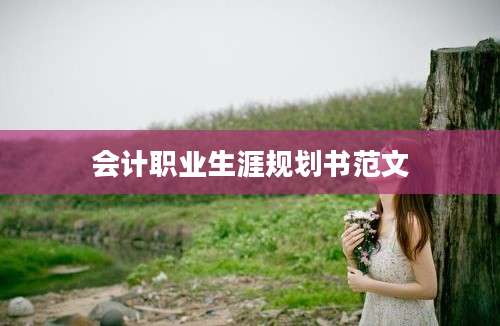 会计职业生涯规划书范文