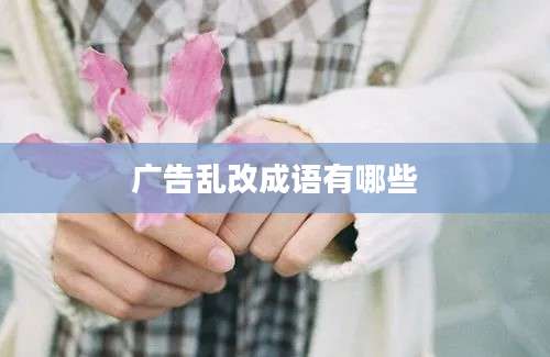 广告乱改成语有哪些