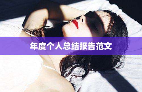 年度个人总结报告范文