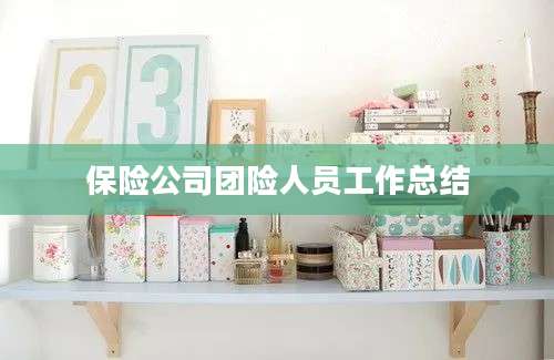 保险公司团险人员工作总结