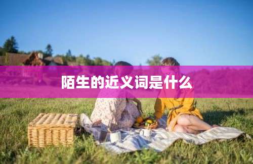 陌生的近义词是什么