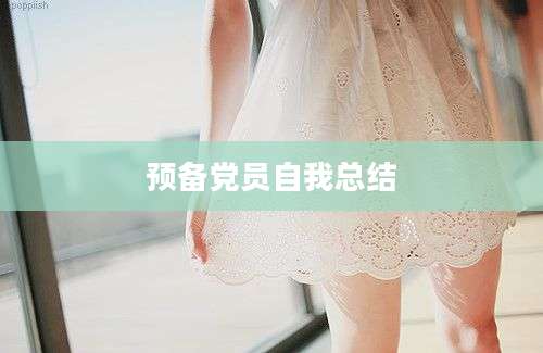 预备党员自我总结