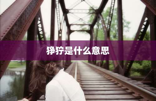 狰狞是什么意思