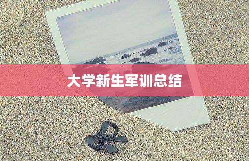 大学新生军训总结