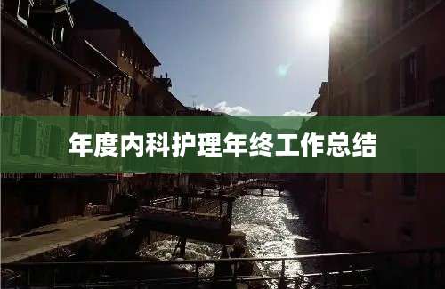 年度内科护理年终工作总结