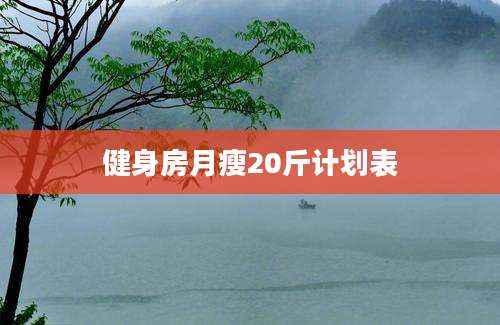 健身房月瘦20斤计划表