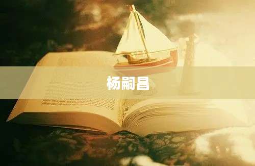 杨嗣昌