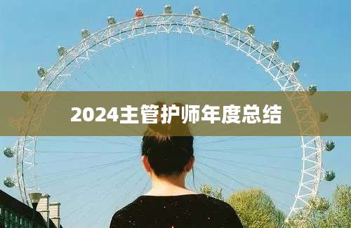 2024主管护师年度总结