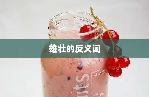雄壮的反义词