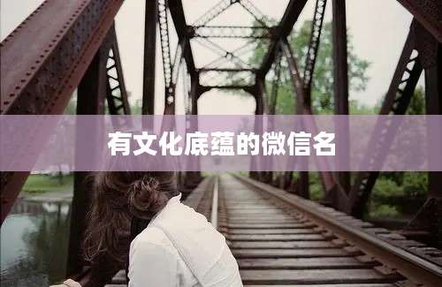 有文化底蕴的微信名