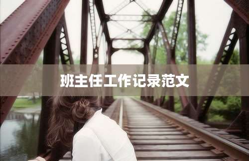 班主任工作记录范文