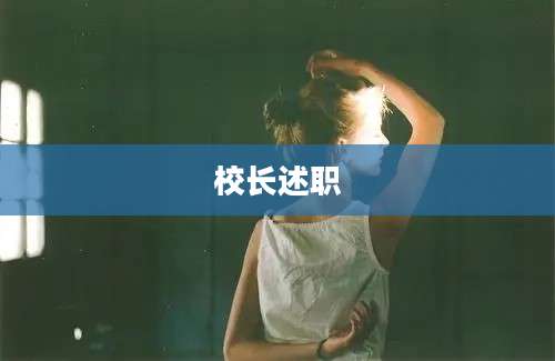 校长述职