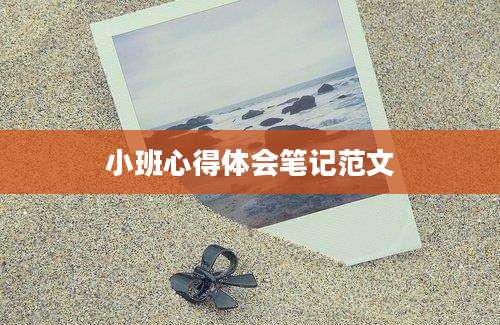 小班心得体会笔记范文