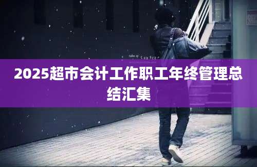 2025超市会计工作职工年终管理总结汇集