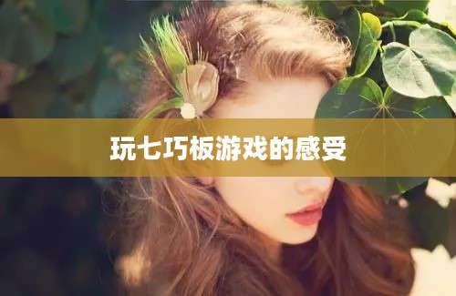 玩七巧板游戏的感受
