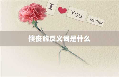 懊丧的反义词是什么