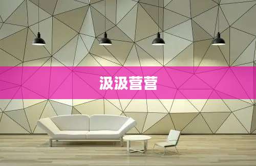汲汲营营